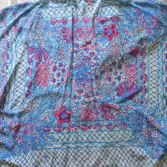 Lilly Pulitzer Lindamarie Caftan-Pichers picnic S/M - Picture 3 of 5